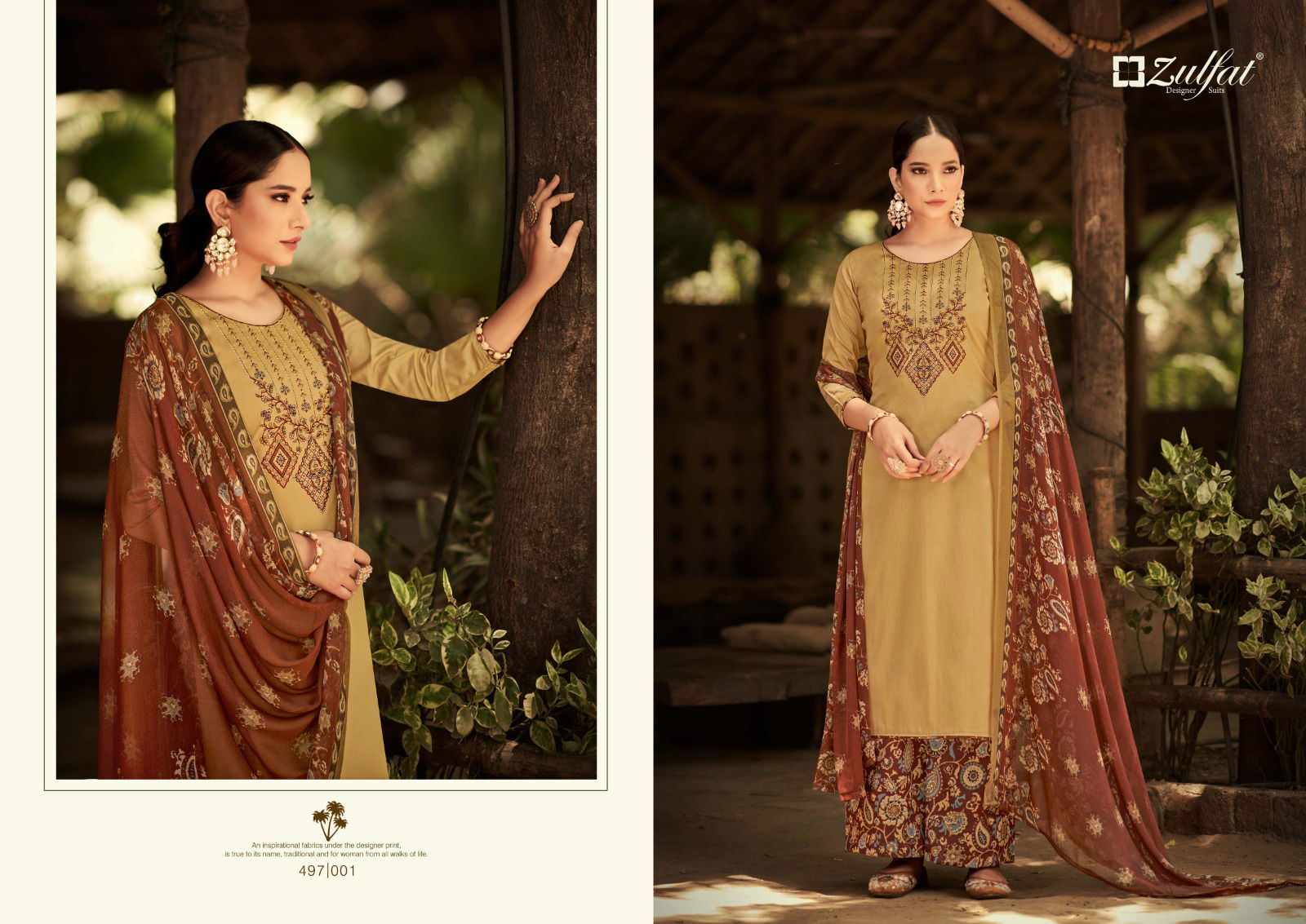 Zulfat Damini 497 Readymade Cotton Salwar Suit Catalog